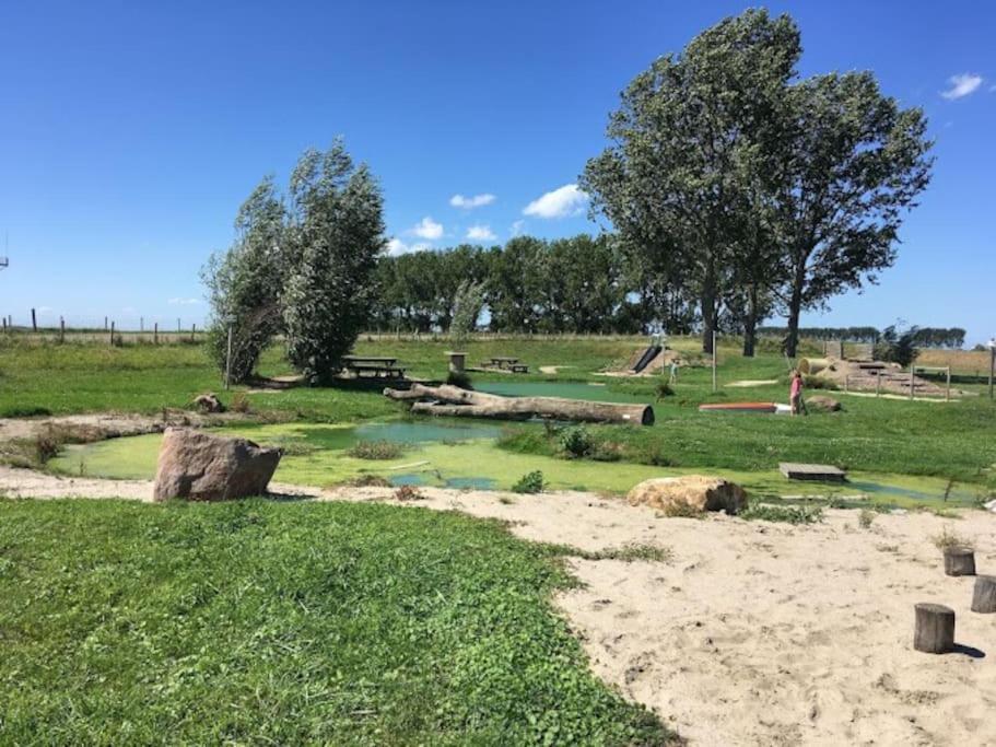 Family Wellness Lodge 4 Personen Zuid-Holland! Ooltgensplaat Esterno foto